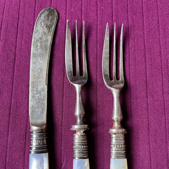 Antique Mother of Pearl flatware - Picture 3 of 7